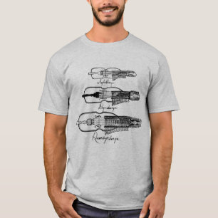 Mannen Nyckelharpa licht T-shirt