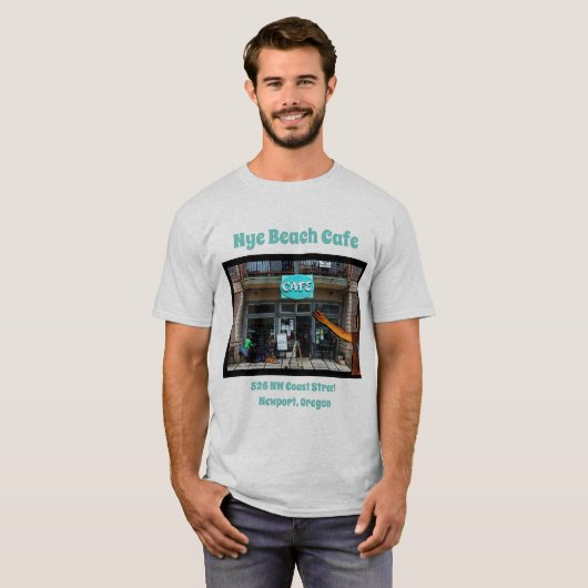 Mannen Nye Beach Cafe Shirt (Voorkant volledig)