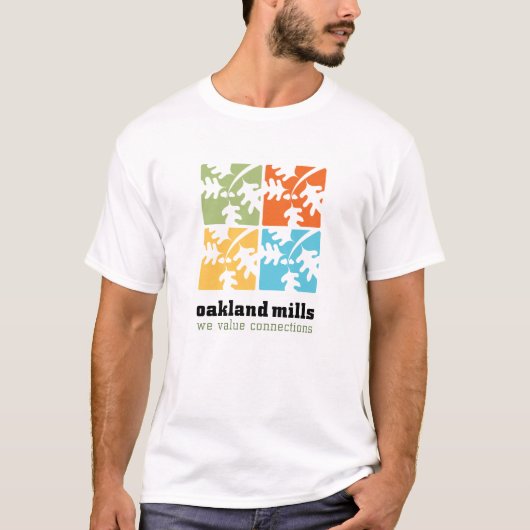 Mannen Oakland Mills Logo T-Shirt (Voorkant)