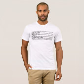 Mannen objecten bovenaan t-shirt (Voorkant volledig)