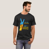 Mannen Oekraïne steunen Oekraïners Grote EU T-shirt (Voorkant volledig)