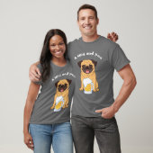 mannen of dames Grappige Pug en bierliefhebber T-shirt (Unisex)
