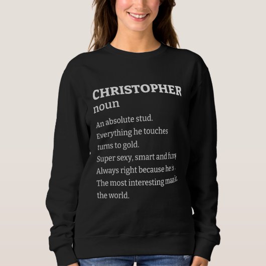 Mannen of jongens sarcastische Christopher Trui (Voorkant)