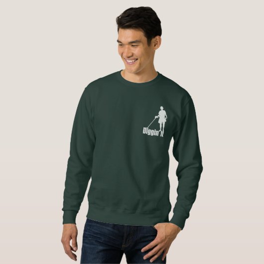 Mannen of vrouwen Basic SweatShirt Metal Detection (Voorkant volledig)