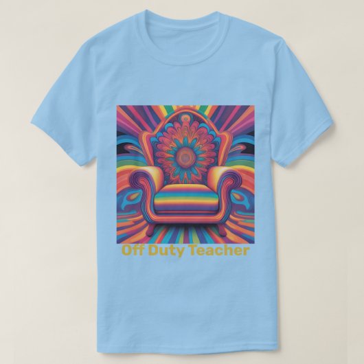 Mannen Off Duty Leraar Fauteuil T-shirt (Design voorkant)