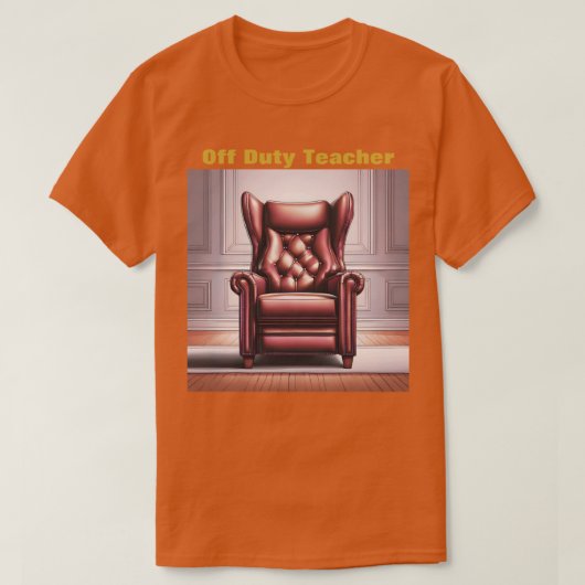 Mannen Off Duty Leraar T-Shirt (Design voorkant)