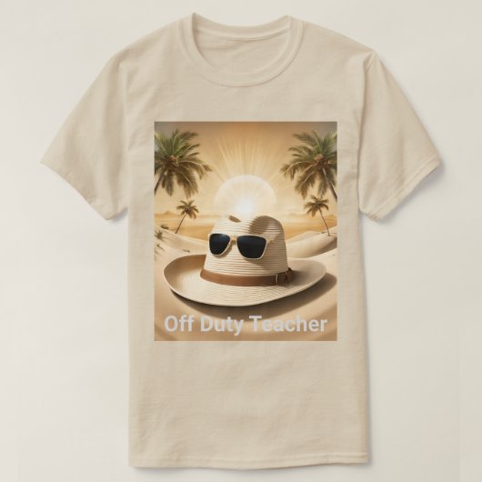 Mannen Off Duty Leraar T-Shirt (Design voorkant)