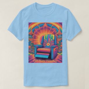 Mannen Off Duty Teacher Psychedelic T-shirt