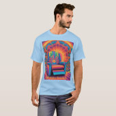 Mannen Off Duty Teacher Psychedelic T-shirt (Voorkant volledig)