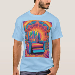 Mannen Off Duty Teacher Psychedelic T-shirt