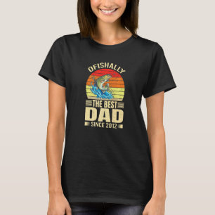 Mannen Officieel de beste vader sinds 2012 visser T-shirt