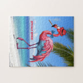 Mannen officieel gepensioneerd Flamingo Tropical B Legpuzzel (Horizontaal)