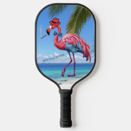 Mannen officieel gepensioneerd Flamingo Tropical B Pickleball Paddle