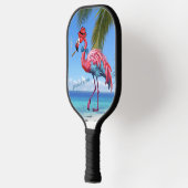 Mannen officieel gepensioneerd Flamingo Tropical B Pickleball Paddle (Links)