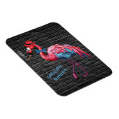 Mannen officieel gepensioneerde Dapper Flamingo Pe Magneet (Rechterzijde)