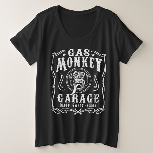 Mannen officiële gasapen Bloedzweet bier Grote Maat T-shirt (Design voorkant)