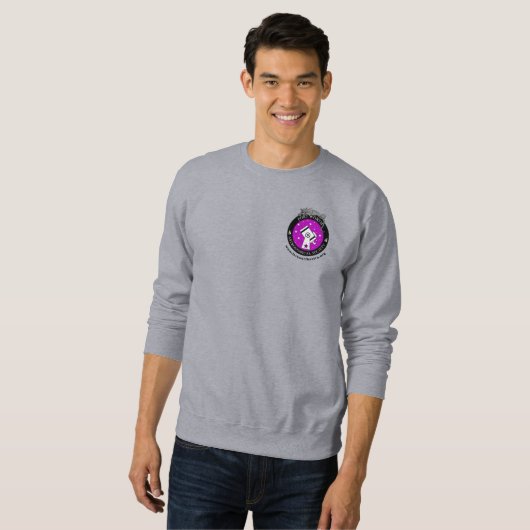 Mannen Officiële Logo Sweatshirt Grijs (Voorkant volledig)