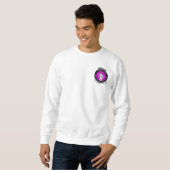 Mannen Officiële Logo Sweatshirt Wit (Voorkant volledig)