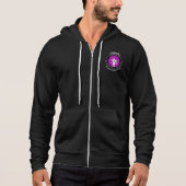 Mannen Officiële Logo Zip-Up Hoodie Zwart (Voorkant)