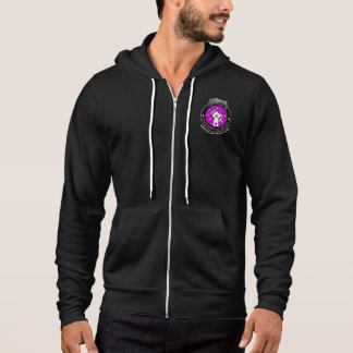 Mannen Officiële Logo Zip-Up Hoodie Zwart