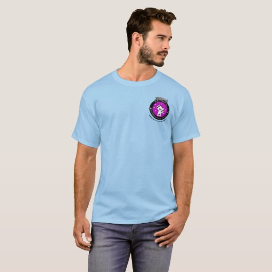 Mannen Officiële Small Logo Shirt Blue (Voorkant volledig)