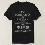 Mannen Oida Schleich di Mei Bier Wird Mannen T-shirt (Design voorkant)