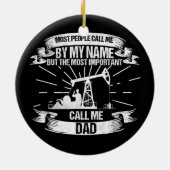 Mannen Oilfield Worker Dad Rougheck Keramisch Ornament (Achterkant)