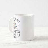 Mannen Old Guy Pool Player Gift voor oudere biljar Koffiemok (Voorkant links)