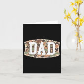 Mannen Old School Camo Dad, Retro Camouflage Daddy Kaart (Gele Bloem)