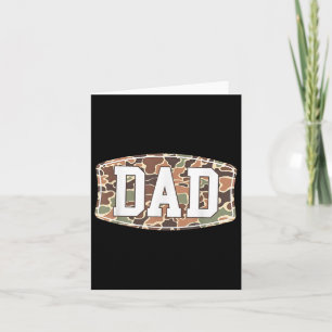 Mannen Old School Camo Dad, Retro Camouflage Daddy Kaart