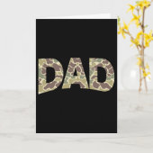 Mannen Old School Camo Vader Kaart (Gele Bloem)