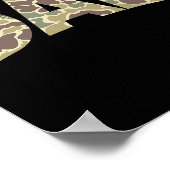 Mannen Old School Camo Vader Poster (Hoek)