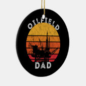 Mannen olierijder zonnebrand papaver keramisch ornament (Rechts)