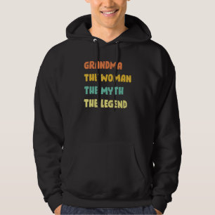 Mannen oma De vrouw De mythe De legende Moeder Hoodie