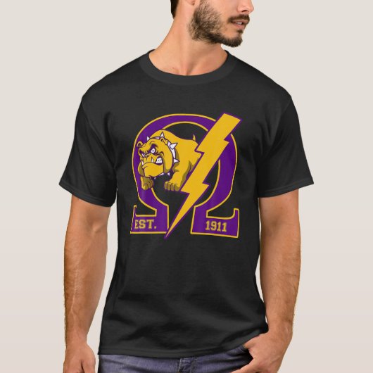 Mannen Omega-1911 Da Bruhz Bulldog Psi-Phi Ques T-shirt (Voorkant)