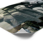 Mannen onder Hood Poster (Hoek)