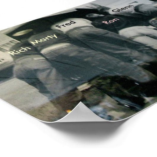 Mannen onder Hood Poster (Hoek)