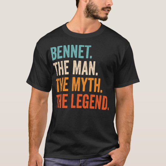 Mannen onderaan het Man de mythe de legende eerste T-shirt (Voorkant)