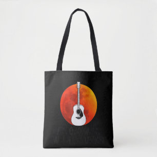 Mannen Onderschat nooit een oud man met een gitaar Tote Bag