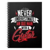 Mannen Onderschatten een oud man nooit met een git Notitieboek (Voorkant)