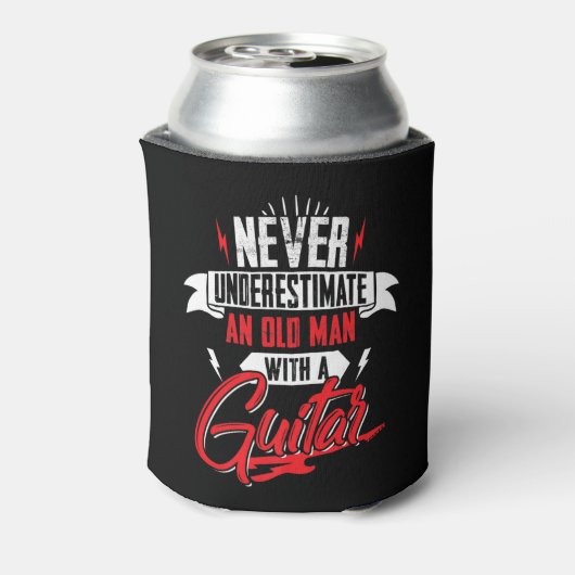 Mannen onderschatten nooit een oud Man met een git Blikjeskoeler (Blikje Achterkant)