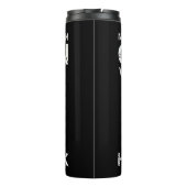 Mannen onderschatten nooit een oud Man met een sle Thermosbeker (Achterkant)