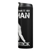 Mannen onderschatten nooit een oud Man met een sle Thermosbeker (Geroteerd rechts)