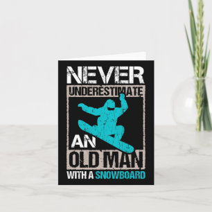 Mannen onderschatten nooit een oud Man met een sne Kaart