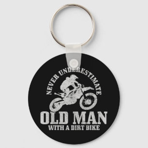Mannen onderschatten nooit een oud Man met een vui Sleutelhanger