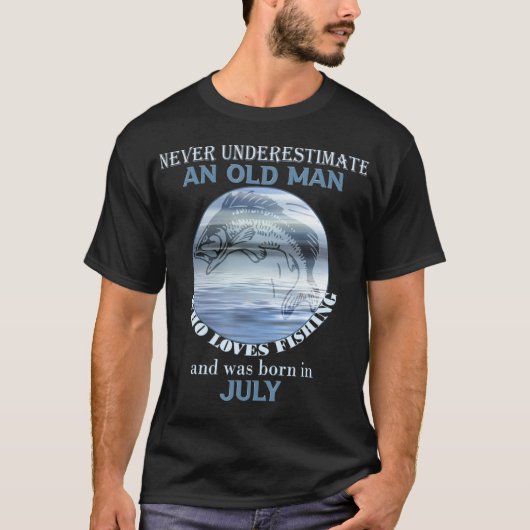 Mannen Onderschatten nooit een Oude Looppas van he T-shirt (Voorkant)