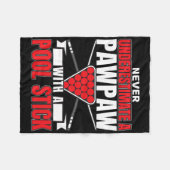 Mannen onderschatten nooit een pawpaw met een pool fleece deken (Voorkant (Horizontaal))