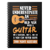 Mannen onderschatten nooit het oude goudgol van de notitieboek (Voorkant)