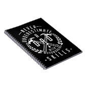 Mannen Onderschatten papa nooit met Woodworking Sk Notitieboek (Rechterzijde)