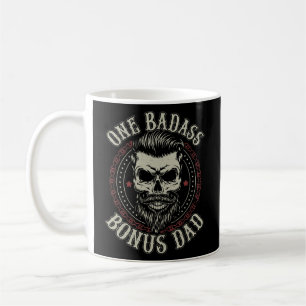 Mannen One Badass Bonus Pap Birthday Koffiemok